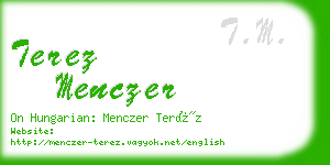 terez menczer business card